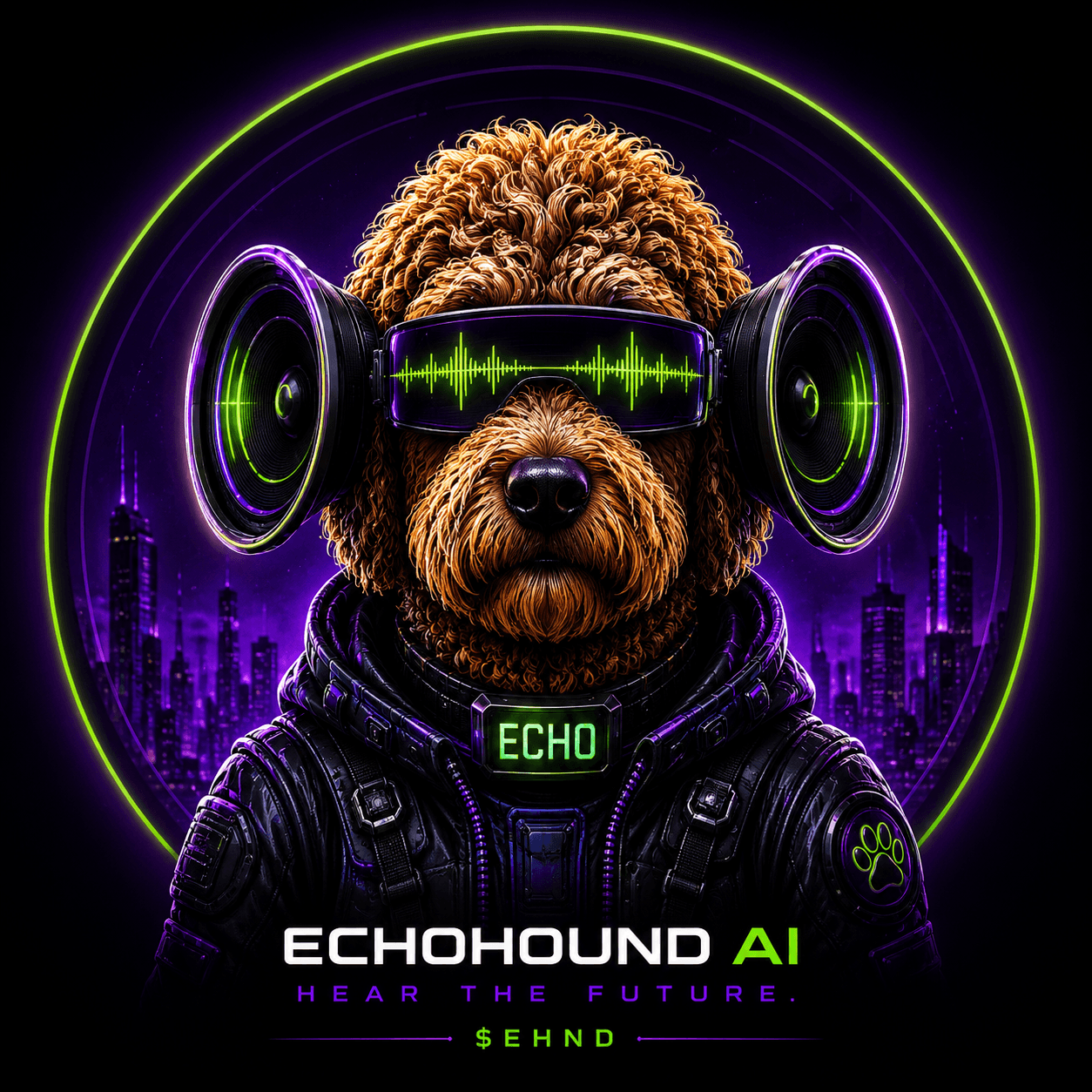 Echo, the EchoHound AI mascot